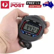 Timer Stop Watch Count Digital LCD Chronograph Handheld Sports Counter Stopwatch