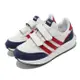 Adidas 慢跑鞋 Run 70S CF K 童鞋 中童 白 藍 紅 麂皮 魔鬼氈 復古 休閒 GW0333 [ACS 跨運動]