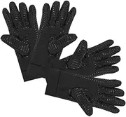 [BESPORTBLE] Silicone Grip Full Finger Cycling Gloves Men's Compression Hand Gloves for Winter Outdoor Sports Fitness