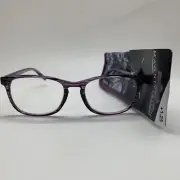 E358 Foster Grant Elana +1.25 PRP Purple MAGNIVISION Reading Glasses READERS