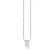 THOMAS SABO Necklace with ring pendant and white zirconia