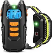 Training Electric Dog Training Collar Pet Remote Control Bark-Proof Tool Waterproof USB Rechargeable, Pet Supplies Dog Accessories Pet Products (Color : A for 1 Dog)