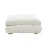 [James Lane] Tully Muse Flax Ottoman