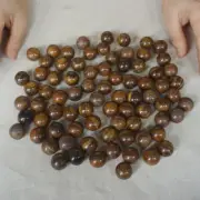1Kg 79Pcs Small Natural Yellow Tiger Eye Quartz Crystal Sphere Ball Healing 2cm