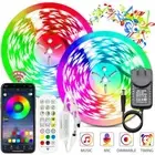 5050 RGB LED Strip Lights Waterproof IP65 1m-30m 12V 44key IR Controller