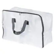 Storage Bags, Medium Foldable Clothes Organizer Tote Bag, Gray