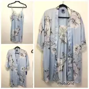 New Short Nightgown with Matching Robe Apt 9 M Medium Sexy Coquette Slip (T9)
