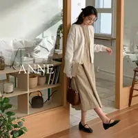 在飛比找蝦皮商城優惠-ANNE｜泡泡袖收腰洋裝【AD10157】洋裝 長袖洋裝 收