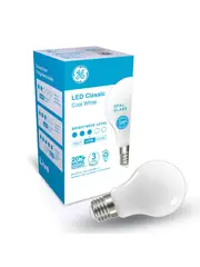GE 7.5W Glass Opal ES LED GLS Globe in Cool White
