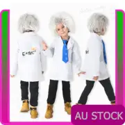 Kids Scientist Science Costume Child Boys Lab Physicis Albert Einstein Book Week
