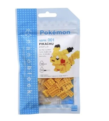 Pikachu Pokemon Nanoblock Micro Sized Building Block Construction Brick