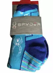 Spyder Women's Girl's Blue Peak Performance Ski Socks Size Small Shoe 4-6.5