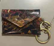 Patricia Nash Isabela Leather Card Holder w/ Key Chains - Kent Countryside