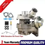 Turbo Charger+Genuine Oil Feed Piupe For Mitsubishi Challenger 4D56 2.5L VT16 (for: Mitsubishi)