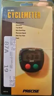 Vintage PRECISE Cyclemeter Speedometer Odometer Dual Display Water Resistant