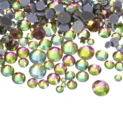 1450 Pcs Hotfix Rhinestones Crystal Glass Gems(SS6-SS30 Set,Mixed Color)
