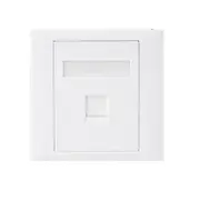 [ATP-SC-5E-1] CAT5e RJ45 Wall Face Plate 86 x 86mm 1 Port Socket Kit