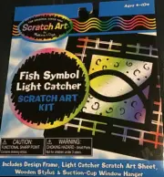 Scratch Art Fish Symbol Light Catcher Kit