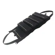 48X29CM Multiple Pockets Portable Canvas Zipper Pockets Tool Roll Wrench Screwdriver Storage Bag Case Wear-proof