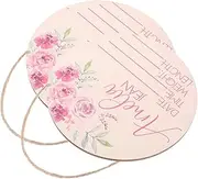 Totority Nursery Decor Baby Name Sign for Girls Birth Announcement Board Newborn Photo Props
