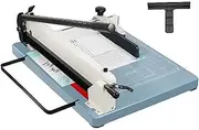 Manual Paper Cutter, Heavy Duty Paper Trimmer, Rotating Paper Pressure Design, Movable Positioning Ruler, and Safety Lock Design for Offices, Home Schools