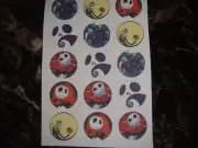 Nightmare christmas buttons flat back or pin badge cabochons embellish magnets