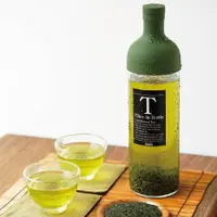 在飛比找松果購物優惠-【日本HARIO】酒瓶造型冷泡茶玻璃水壺750ml-(橄欖綠
