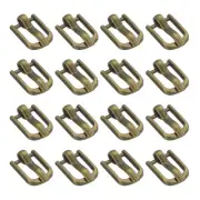 50Pcs Metal Roller Buckles, 5mm - 0.2" Sewing Mini Buckle (Bronze, 9mm)