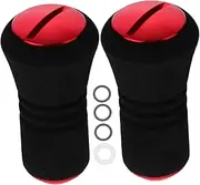 WOONEKY Replaceable Fishing Reel Parts 2pcs Eva Handle Knobs Red for Ocean Lake River Stream Fishing
