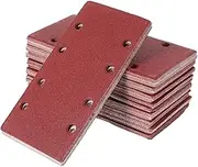 100pcs Sandpaper Grinding Machine Pads Rectangle Sanding Sheets for Wood Furniture Abrasive Paper Assortment for Car Polisher Pad