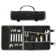 Tool Storage Roll, Heavy Duty 16oz Waxed Canvas Tool Roll Pouch - with Regula...