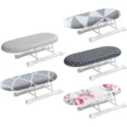 Portable Sleeve Cuffs Ironing Board Mini Tabletop with Folding Foot Stool