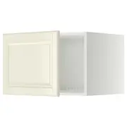 METOD top cabinet for fridge/freezer, white/Bodbyn off-white, 60x60x40 cm