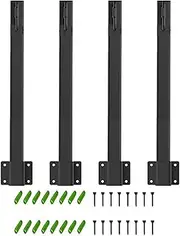 WUISOLQP 4pieces Shepherds Hooks for Festoon Light Poles Outdoor Metal String Light Stand 4Pcs Suspension String Light Poles