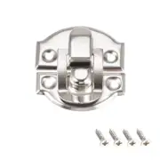 Box Latch, Small Size Silver Tone Decorative Hasp Jewelry cases Catch 50 pcs