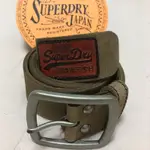 《SUPERDRY極度乾燥》現貨，皮帶-100%真品，尺寸S，長95CM
