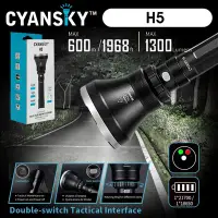 在飛比找Yahoo!奇摩拍賣優惠-【錸特光電】CYANSKY H5 1300流明 600米 專