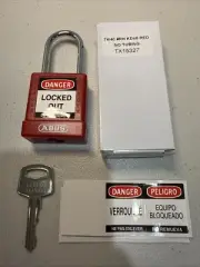 ABUS 74/40 Safety Lockout Tagout Padlock, Red New
