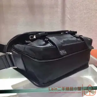 二手精品 PRADA 普拉達 Saffiano 紅色三角標 尼龍 帆布包 肩背包 斜背包 腰包 胸包 男包 2VD034