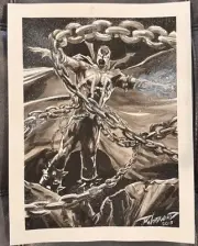 Todd McFarlane’s Spawn Original Comic Art by J.K. Woodward, Image Comics
