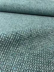 4.75 yds Luum Graph Speck Waterwheel Blue, Green, & Gray Wool Upholstery Fabric