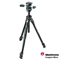 在飛比找Yahoo奇摩購物中心優惠-Manfrotto MK290DUA3-3W 豪華三節腳架+