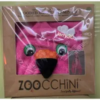 在飛比找蝦皮購物優惠-ZOOCCHiNi 可愛動物連帽浴巾/保暖毯(火鶴)全新現貨