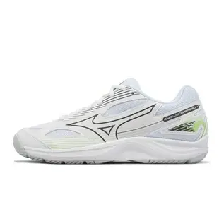 Mizuno 排球鞋 Cyclone Speed 4 女鞋 白 綠 緩震 羽桌球鞋 美津濃 V1GC2380-35