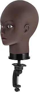 Healeved Artificial Cosmetology Head Mannequin Wig Display Portable Dummy Head Model for Makeup Hair Styling