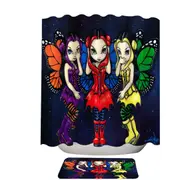 Three Wise Faeries No See Hear and Speak Shower Curtain