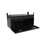 1000 x 450 x 450mm Black Flat Aluminium Under Tray Body Tool box Truck Toolbox