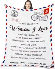 To the beautiful woman I love 70" x 55" Light Throw Blanket