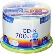 50p Mitsubishi Chemical Media Verbatim 1 times recorded CD-R SR80FC50V1 48x F/S