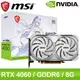 MSI 微星 RTX 4060 VENTUS 2X WHITE 8G OC 顯示卡(2505MHz/20cm/雙風扇/註冊四年保) ★送微星SUPRIM鼠墊(限量-送完為止)